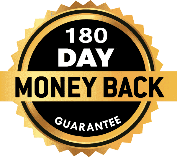 Neuro Surge 180 day money back guarantee seal